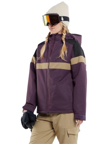 Volcom Women's Standard Lindy Insulated Snowboard Ski Jacket, BlackBerry S4