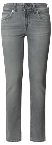 Pepe Jeans Slim Jeans LW Iconic Brooke, Gris (denim-8SA), 33W / 32L Femme