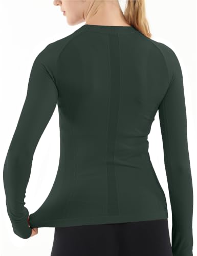 Image of MathCat Seamless Long Sleeve Workout Tops for Women