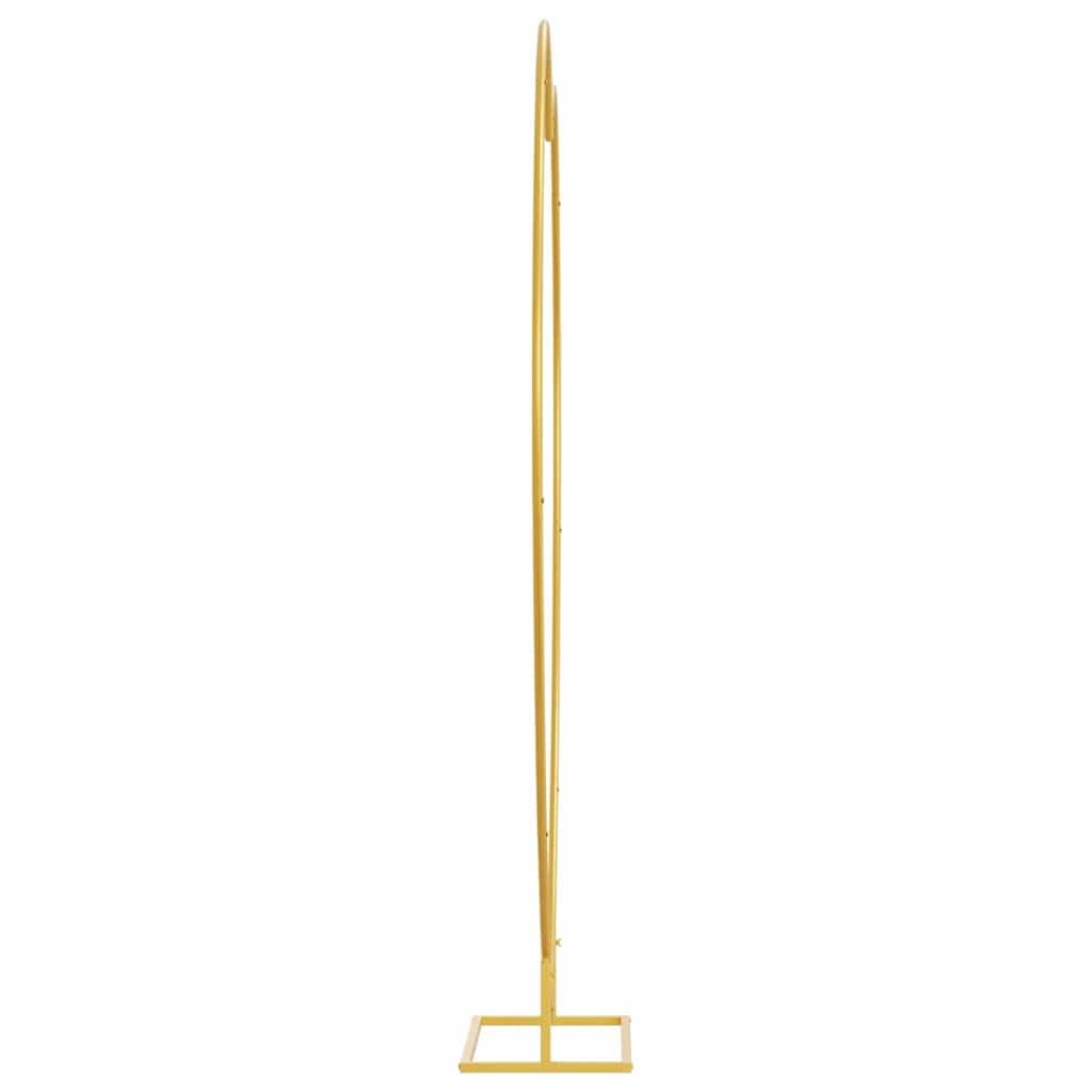Hochzeitsbogen Gold 195 x 35 x 211 cm Stahl Pergola Garten Outdoor Dekoration für Hochzeiten, Gartenpartys und Events mit wetterfester Konstruktion