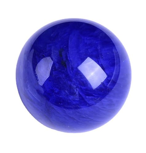 Figurine magique boule de cristal bleu quartz 16cm cadeau idéal avec stand