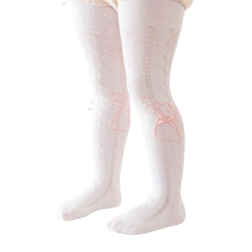 Tights, Child Bowknot Mesh Stockings for School Uniform Hollowed Leggings for Little Girls NonSlip Princess Socks