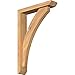 Ekena Millwork BKT0402X16X24THR06SWR Thorton Slat Smooth Bracket w/Offset Brace, Western Red Cedar