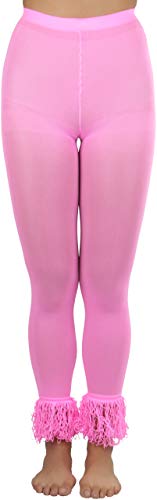 Image of ToBeInStyle Women's Opaque Ankle Long Nylon Footless Fun Tights Pantyhose