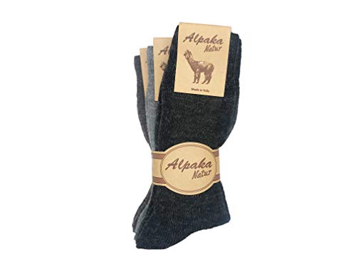Chaussettes thermiques pour homme alpaga DAC Free lot 3 paires hiver chaudes made in Italy