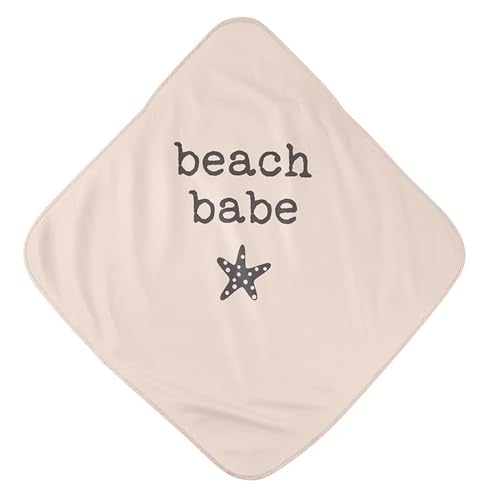 Image of Stephan Baby Towels with Hoods Quick Dry Baby Beach Towel with Hood and Carrying Bag, 30 inch Square, Beach Babe