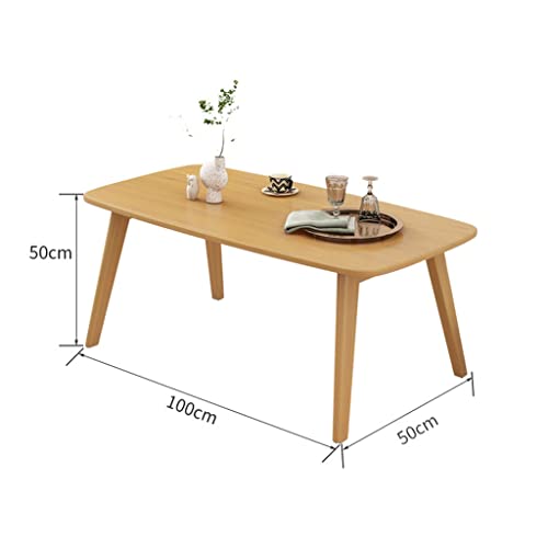 Table basse centrale avec support TV au sol intégré en bois de bambou - 2