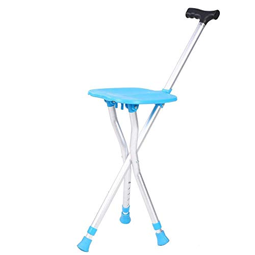 Canne avec siège pliable pour sorties en famille et pique-niques tout terrain