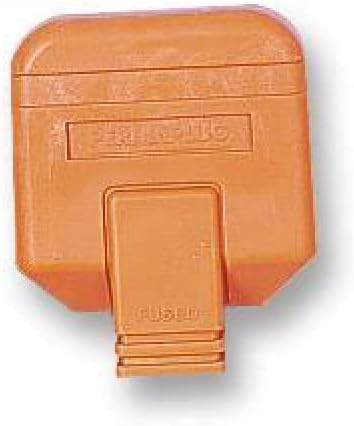 PermaplugHeavy Duty UK Mains Plug with 13A Fuse, Orange