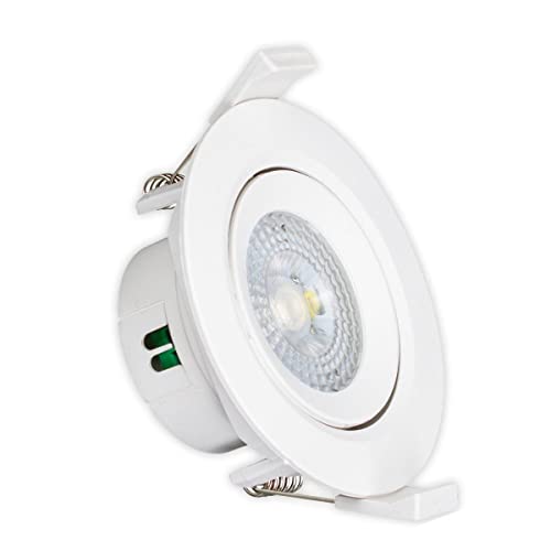 Kit 3 Spot Redondo 5W Led Direcionável de Embutir 6500k