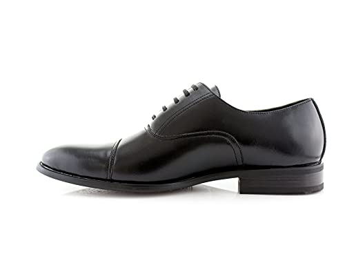 Image of Ferro Aldo Men's Classic Cap Toe Oxford Dress Shoe Collection | Perfect for Formal, Business, and Wedding Attire