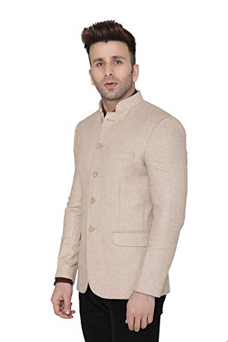 Image of WINTAGE Mens Tweed Wool Bandhgala