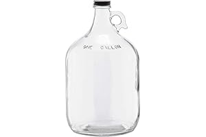 Farmhouse Glass Jug Vase with Lid