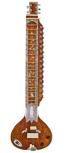 LEFTY SITAR FINE!, PER MANCINI, IN LEGNO DI PALISSANDRO INDIANO ROCK\'N\'ROLL, ACUSTICA, ELETTRICA TRADIZIONALE SUONO SITAR PIATTA E VERSATILE