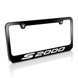 Honda S2000 Black Metal License Plate Frame