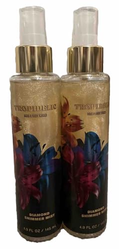 2 Tropidelic Diamond Shimmer Fragrance Mist Spray Bath Body 4.9 oz