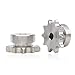 304 Stainless Steel 08B Roller Chain Sprocket 08B-1 Teeth 10-22 for Industrial Machinery Replacement(22 Teeth)