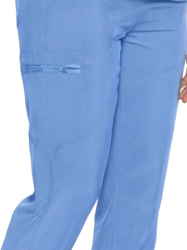 Image of COZYFIT Womens Scrub Pants - Soft Stretch Yoga Style with 5 Pockets, Slim Fit Jogger Scrubs Pants for Women