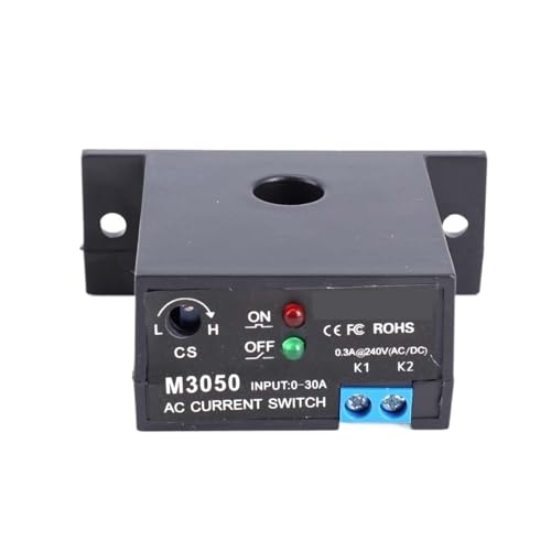 Interruptor de corriente alterna de 0.2 a 30A autoalimentado normalmente abierto 6