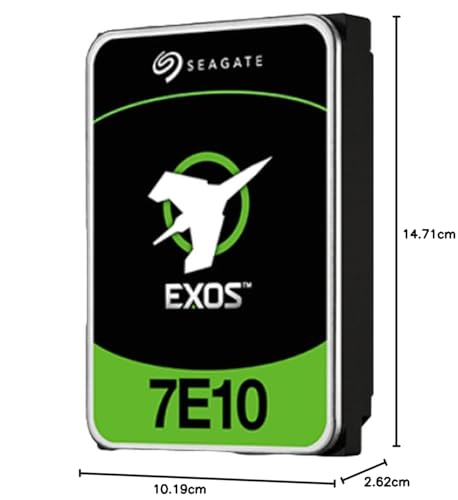 Image of Seagate Exos 7E10 Enterprise Class 10TB Internal Hard Drive HDD 3.5 Inch Model No: ST10000NM017B