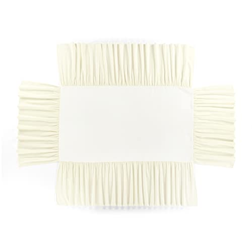 Image of Lush Decor Ruffle Crib Skirt, 16 inch Drop, Ivory