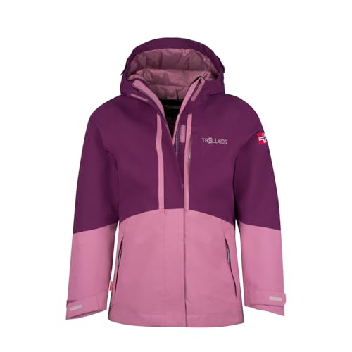 Trollkids Girls Skaland Jacket 110, Mulberry/Orchid