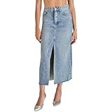 Steve Madden Apparel Avani Denim Skirt, Light Blue, 4