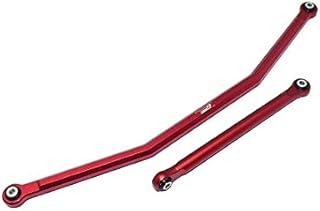 Axial 1/10 RBX10 Ryft 4WD Rock Bouncer AXI03005 Upgrade Parts Aluminum Front Steering Tie Rods - 2Pc Set Red