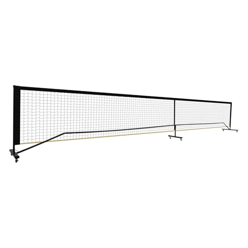 Susoso   Red portátil para pickleball, 670 x 60 x 91 cm, red de tenis con bolsa de transporte, resistente, para patios traseros, césped, parques (negro)
