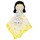Warner Bros. DC Wonder Woman Blanky Ultra Soft Material with Crinkle Sound – Double Sided Satin Trim Blanket for Babies and Toddlers