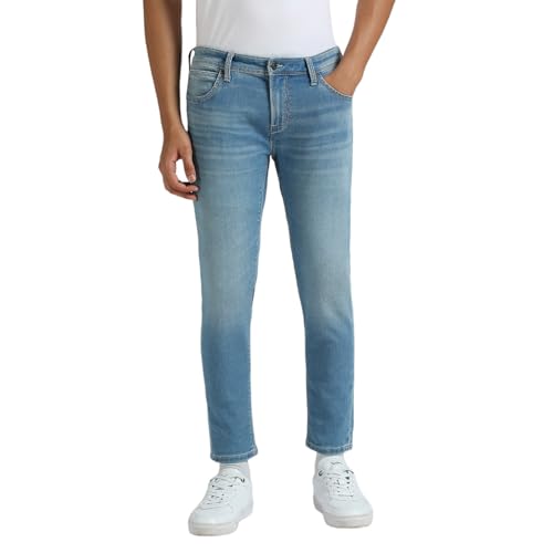Image of Pepe Jeans Men's Straight Fit Jeans | Mid Rise | Chinox | Jeans for Man