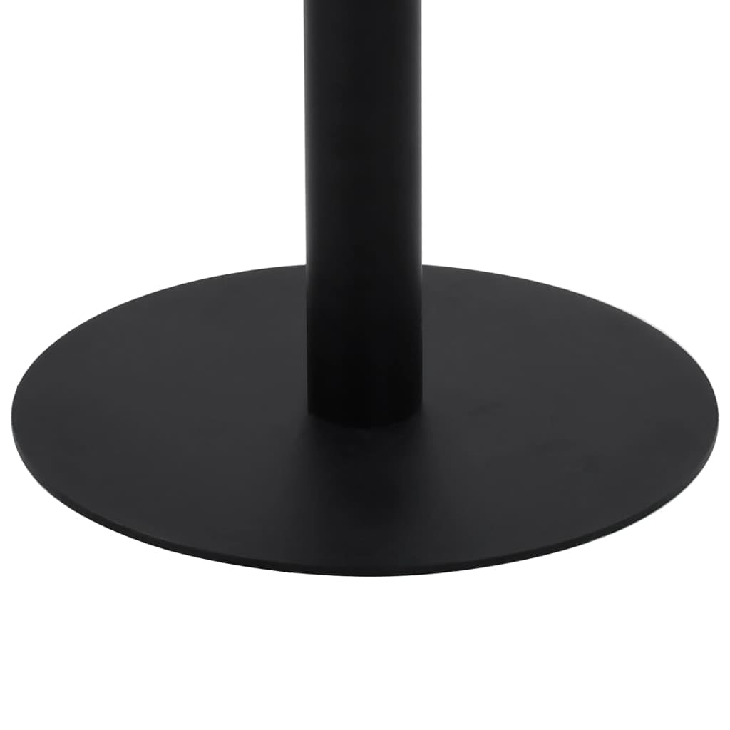 vidaXL Table de bistrot, meuble de salle à manger, bar, café, restaurant, décoration jardin, extérieur, terrasse avec planche ronde MDF marron foncé 80 cm