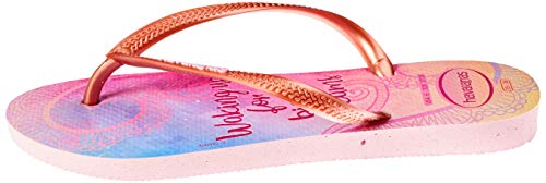 Chinelo Slim Princess, Havaianas, Feminino, Rosa Cream, 37/38