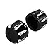 HDBUBALUS Front Axle Nut Cover Axle Caps Set Fit for Harley Sportster XL 1200 Dyna Softail Fat Boy Touring Street Road Electra Tri Glide 2 pcs Black