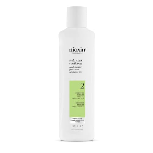 Nioxin System 2 Scalp Plus Hair Hair Thickening Conditioner for Natural Hair with Progressed Thinning, 300 ml