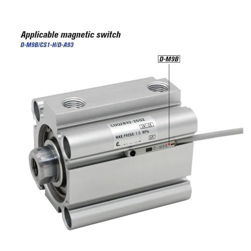 Cylindre compact double effet CDQ2B alésage 16mm course 5 à 50mm - 4