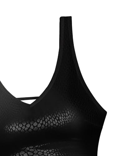 Image of Foxiny Sexy Backless Cheeky High Cut Leg Thong V Neck One Piece Swimsuit