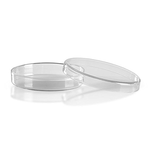 25 x Petrischale 80x15mm aus Kalk-Soda-Glas ohne Nocken - bis 135°C im Autoklaven sterilisierbar - Petrischalen, Kulturschale, Agar Agar Schale, Zellkulturschale, Kulturschalen, Agar Agar Schalen, Zellkulturschalen