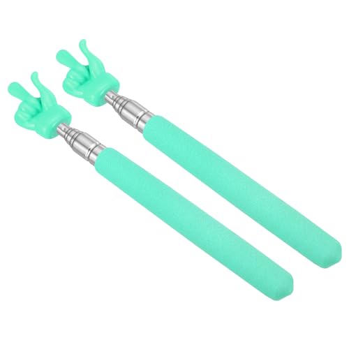 PATIKIL 伸縮式教師用ポインタースティック 2個セット プレゼンテーションスピーカーガイドコーチ用の教室ホワイトボード教師ミニポインター 緑