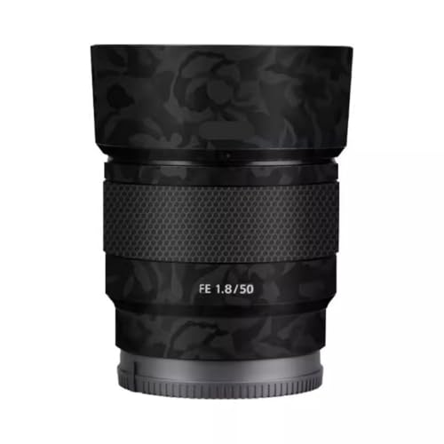 Autocollant anti-rayures pour éviter les chocs sur Sony FE 50 mm F1.8 noir camouflage