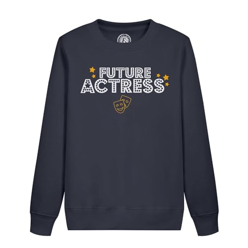 Sweatshirt enfant future actrice en coton rose pour fille passionnée de cinéma