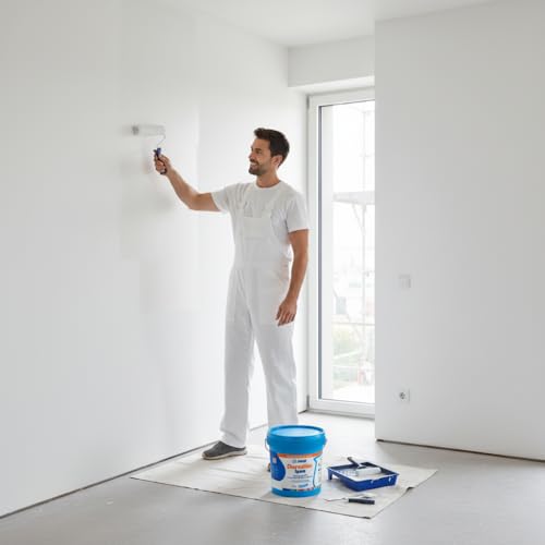 Mapei Dursilite Igea, Idropittura Traspirante Antimuffa Per Interni, Bianco, Resistente All'umidità, Opaca, Lavabile, Per Bagni E Cucine (14 Litri) - 5
