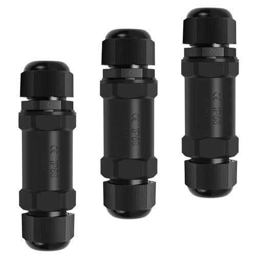 Acoplador RJ45 Impermeable 3 Unidades para Cable de Red miniatura 1