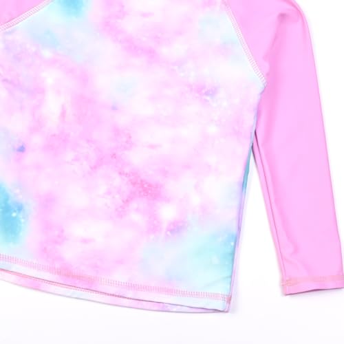 Image of QPANCY Girls Rash Guard Swimwear Swimsuit Bathing Suits UPF 50+ Sun Protection