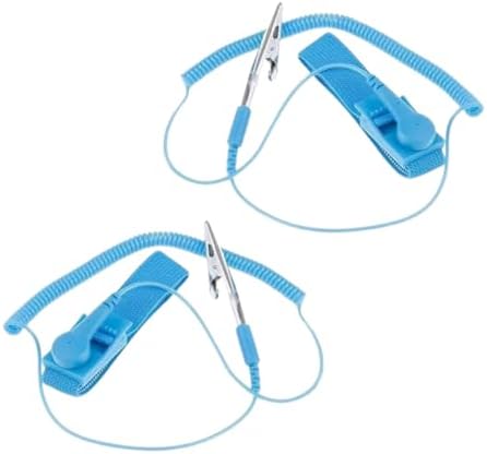kIT 2 Pulseira AntiEstática Profissional Esd Sem Fio Ajustável At...