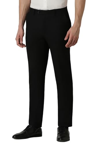 Image of Van Heusen Men Mid Rise Regular Fit Pants