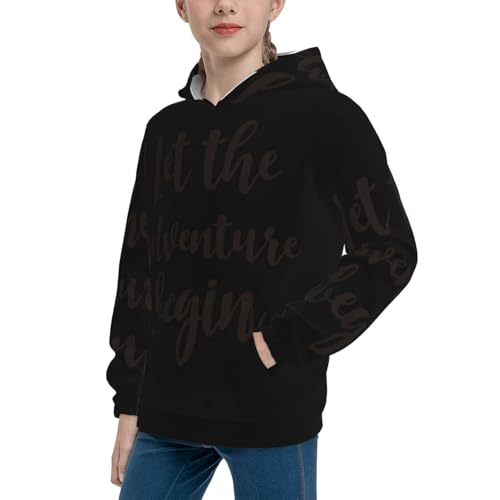 Let The Adventure Begin Kid Hoodies Boys Sweatshirts Girls Pullover with Pocket2