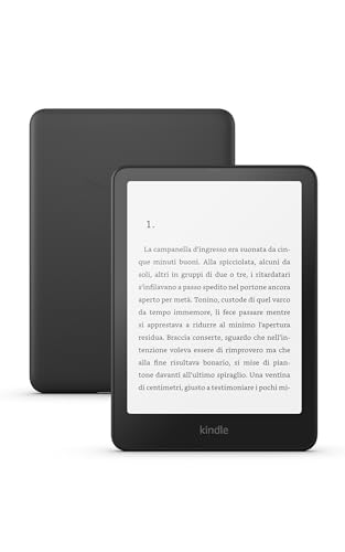 Amazon Kindle Paperwhite (Ultimo modello) - Il nostro Kindle più veloce di sempre, nuovo schermo antiriflesso, la batteria dura settimane - 16 GB - Con pubblicità - Nero
