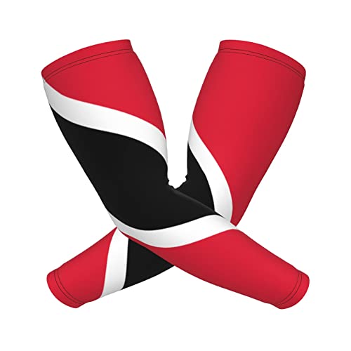 CUTEDWARF Flag Of Trinidad And Tobago Sun Protection Arm Long Sleeve Protector Unisex Outdoor Sports Protective Sleeve Guard