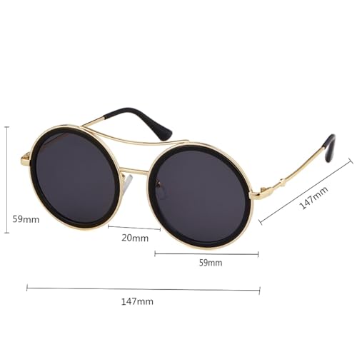 Lunettes de soleil rondes légères pour éviter les marques sur le nez - 2